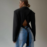 Women Fall Casual Style Long Sleeve Blazer