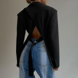 Women Fall Casual Style Long Sleeve Blazer