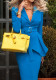 Women's autumn and winter solid color professional suit skirt two-piece set