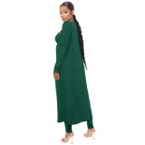 Fall Women'S Fashion Straps Jumpsuit + Casual Fall Loose Long Sleeves Cardigan