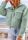 Fall Winter Women'S Casual Long Sleeve Jacket Turndown Collar Solid Color Loose Zip Cropped Jacket