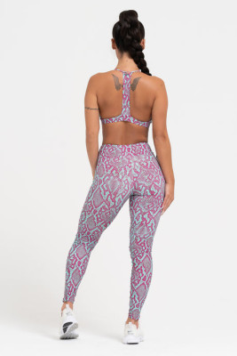 Women Print Vest And Legging Fitness Yoga Two-Piece