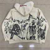 Women Autumn/Winter Printed Long Sleeved With Hood Jacket