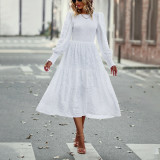 Women Long Sleeve Midi Dress