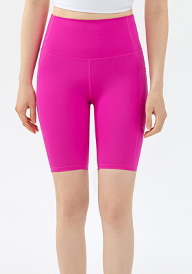 Women Yoga Knee-Length Track Shorts Running Cycling Pants
