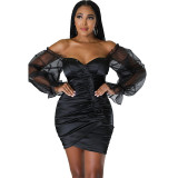 Women's Fall Fashion Sexy Off-the-shoulder Strapless Dress
