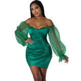 Women's Fall Fashion Sexy Off-the-shoulder Strapless Dress