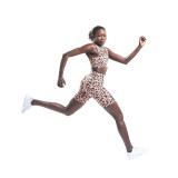 Women Sports Running Leopard Shorts