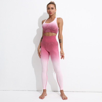 women's elastic fitness gradient yoga wear