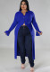 Women's Solid Sexy Button Turndown Collar Long Sleeve Cardigan Trench Coat