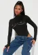 Sexy Long Sleeve Stripe Print High Stretch Bodysuit