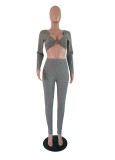 Women Casual Yoga Exercise Two Piece