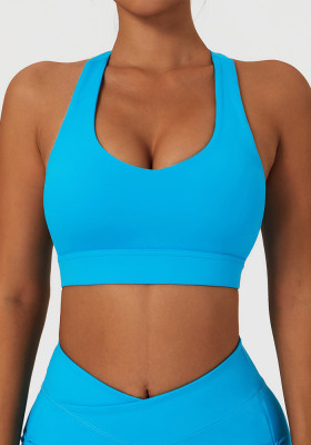 Yoga Vest Outdoor Running Quick Dry Sports Underwear Wear Shockproof Tank Fitness Bra Top
