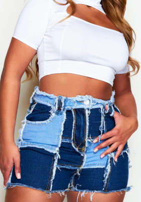 Women Sexy Stretch High Waist Bodycon Denim Shorts