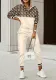Autumn Fashion Print 2 Piece Casual Women Tracksuits