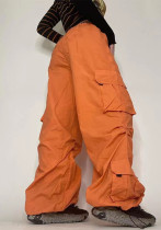 Women Casual Loose Pocket Cargo Pants