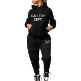 Women'S Fashion Casual Hoodies Two Piece Tracksuit