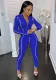 Women Long Sleeve Zip Jumpsuit