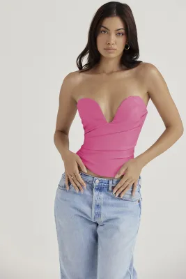 Women Sexy Off Shoulder Corset Top