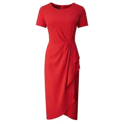 Women'S Boutique Chic Elegant Round Neck Fashion Career Bodycon Dress