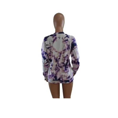 Fashion Plus Size Women'S Long Sleeve Digital Print Casual Sexy T-shirt