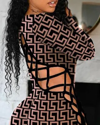 Chic Ladies' Cutout Lace Jumpsuit