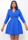 African Women Elegant Turndown Collar Button Dress