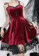 Women Cross Lace Lace-Up Slip Dress