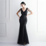 sequins Plus Size Fat Size Costume Formal Party Evening Dress