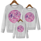2023 New Year Fashion Loose Parent-Child Clothing Long Sleeve Round Neck Sweatshirt Autumn And Winter New Year'S Greetings Clothing Family
