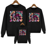 New Year Parent-Child Outfits Family Sweatshirt Trendy Mother-Daughter Long Sleeve T-Shirt
