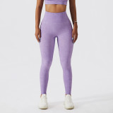 Quick drying yoga pants Women's pocket Butt Lift outdoor running fitness pants Elastic high waist Tight Fitting pants