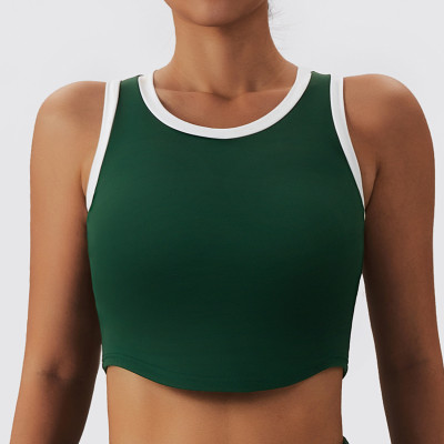 Women Color Contrasting Quick Dry Yoga Vest