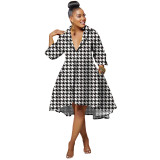 African Ladies Printed Shirt Dress