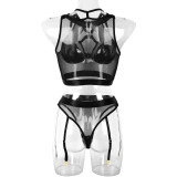 Funny lingerie suit Women's sexy lining with complex lines Lace Up decoration