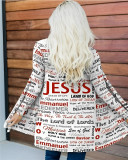 Women Letter Print Casual Long Sleeve Jacket