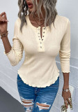 Women Round Neck Cropped Sleeve T-Shirt