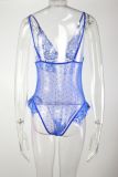 Women'S Sexy See-Through Lacemesh One-Piece Sexy Teddy Lingerie Sexy Bodysuit Basic Clothes