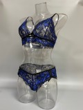 Women'S Lace Mesh Patchwork Strap Bra Panty Set Sexy Hollow Out Wear Cutout Top Nightclub Sexy Lingerie