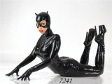 Sexy Lingerie Leather Patent Leather Jumpsuit Masked Cat Girl