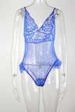 Women'S Sexy See-Through Lacemesh One-Piece Sexy Teddy Lingerie Sexy Bodysuit Basic Clothes