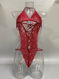 Women'S Deep V Camisole Lingerie One-Piece Sexy Teddy Lingerie Lace Onesie Sexy Pajamas