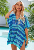 Summer Beach Cover-Up Hollow Rope Holidays Knitting Shirt