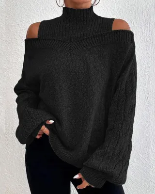 Women Off Shoulder Sweater