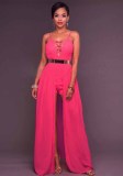 Women Sexy Sleeveless Hollow Out Jumpsuit