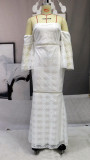Women Clothing Off Shoulder lace White Wedding Dresses lace Bridesmaid Dresses