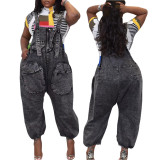 Women Loose Denim Overalls