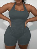 Women's Solid Tank Top Plus Size Bodysuit