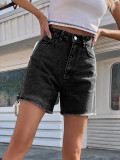 Trendy Loose Casual Women'S Denim Shorts High Rise Relaxed Slim Fit Short Jeans