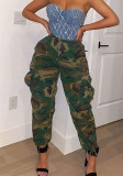 Women'S Fashion Casual Camo Cargo Pants